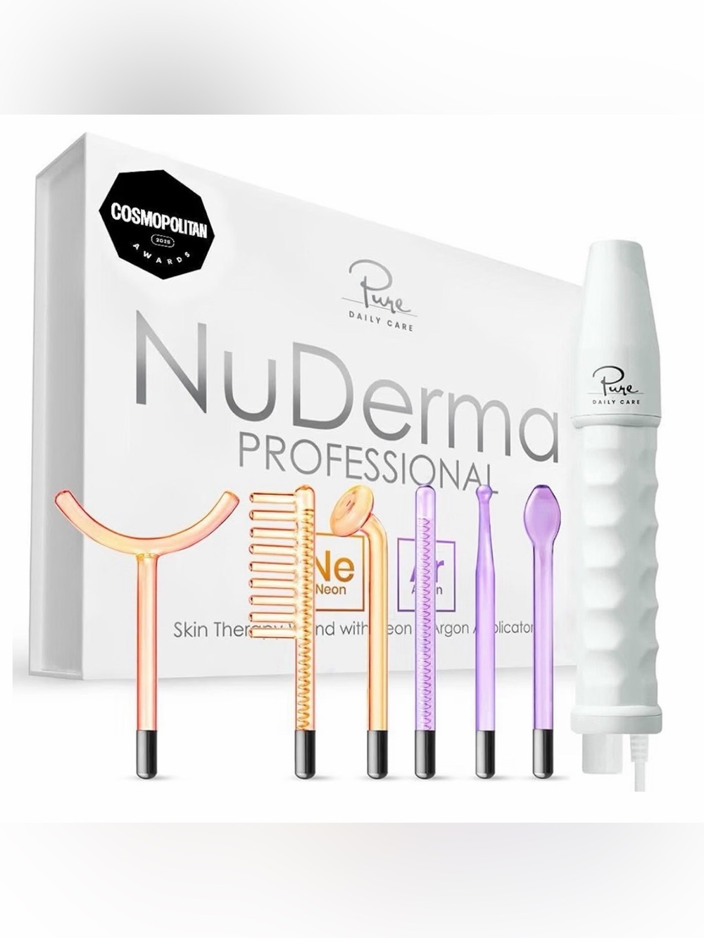 Pure MuDerma professional high frequency skin therapy wand